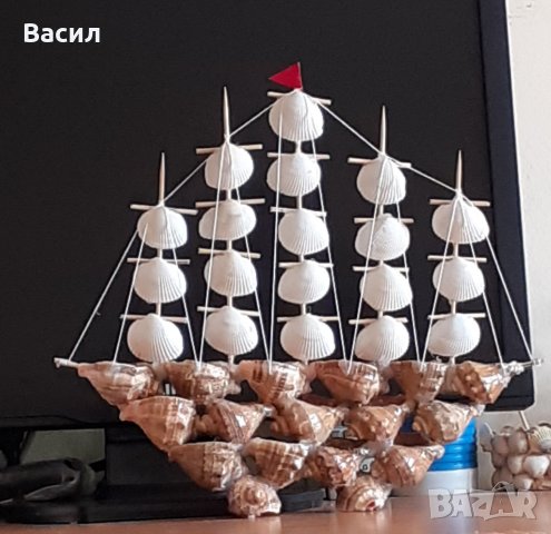 Сувенир от рапани с миди, снимка 5 - Други ценни предмети - 31959132