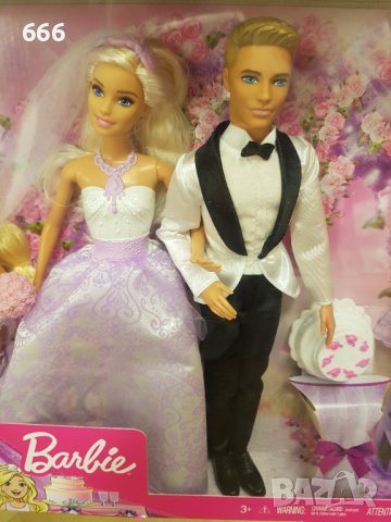 Кукли Barbie младоженци с деца, снимка 2 - Кукли - 42170805