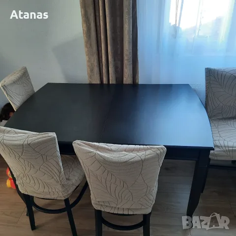 Кухненска маса с четири стола, снимка 4 - Маси - 56327110