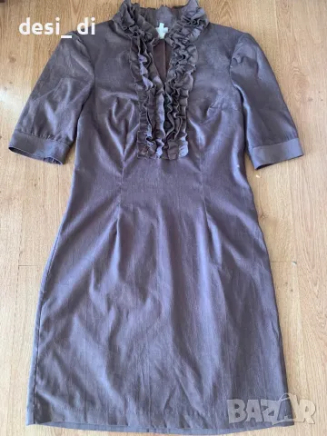 Кафява рокля, снимка 3 - Рокли - 48100229