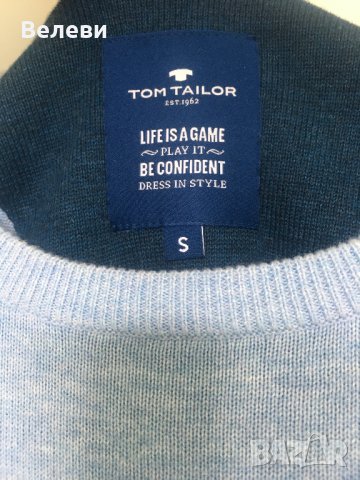 Нова много свежа синя блуза - Tom Tailor , снимка 3 - Блузи - 29261841