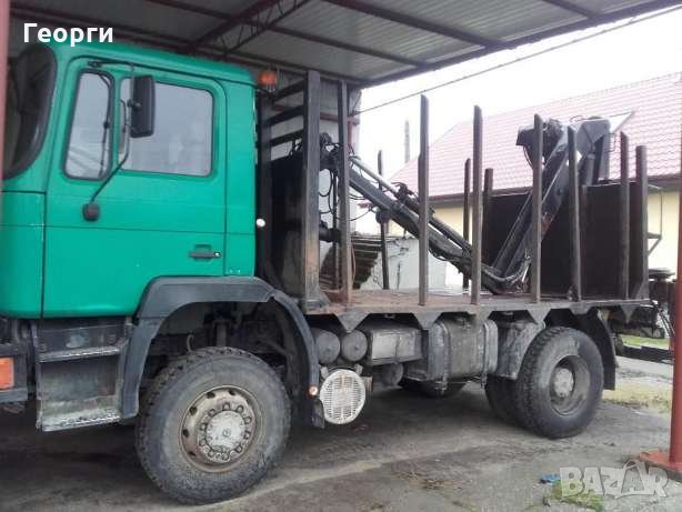Ман 4х4 с кран за дърва, снимка 4 - Камиони - 35284982