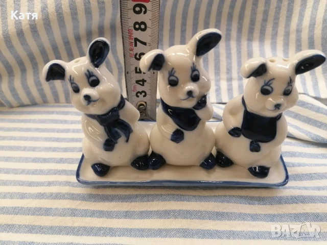 Солница и пиперник от Делфтски порцелан, снимка 6 - Други - 50759184