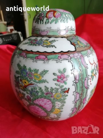 Уникална КИТАЙСКА Урна , Ваза ,Буркан за Джинджифил , Злато, снимка 9 - Антикварни и старинни предмети - 39538556