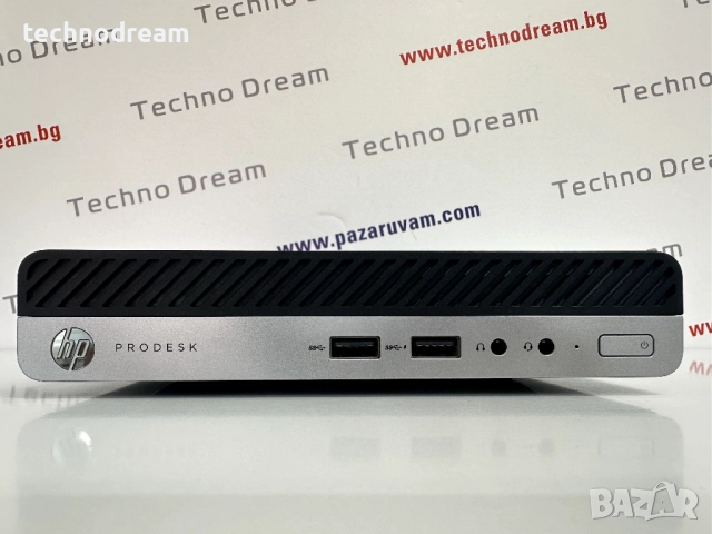 Мини компютър HP ProDesk 400 G4-Intel Core i3-8100T / 8GB RAM / 256GB