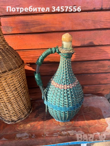 Стари плетени дамаджани, снимка 3 - Антикварни и старинни предмети - 54120902