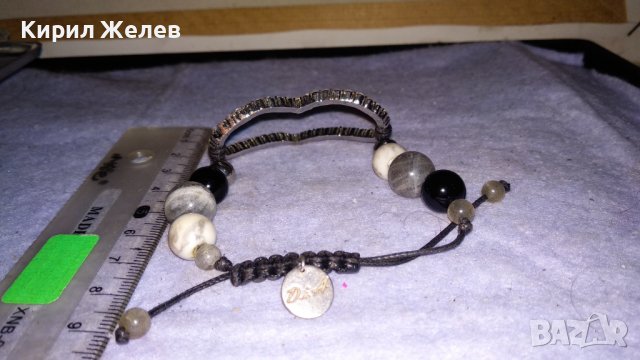 МАРКОВА СЪРЦЕВИДНА СРЕБРИСТА ХЕНД-МЕЙД ФЕШЪН АРТ ГРИВНА с ПОЛУСКЪПОЦЕННИ КАМЪНИ 34307, снимка 8 - Гривни - 38949097