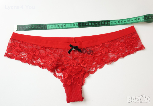 Secret Possessions L луксозни червени дантелени бразилиани, снимка 12 - Бельо - 44789764