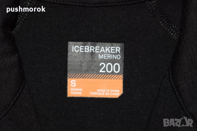 Icebreaker W's Merino 200 Oasis LS Half Zip Thermal Top Sz S / # 00155 /, снимка 6 - Спортни екипи - 38070608