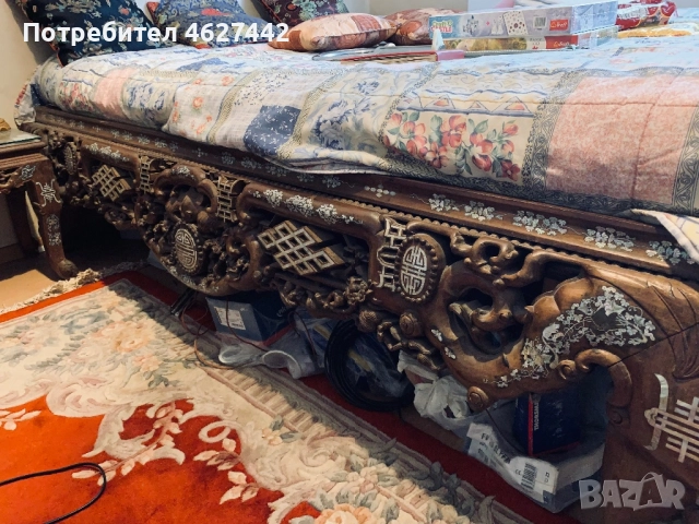 Уникална  старинна спална , снимка 10 - Спални и легла - 52356012