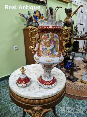 Много красива антикварна китайска порцеланова ваза , снимка 7 - Вази - 49685740