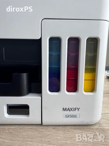 Canon MAXIFY GX5050 | Цветен мастиленоструен MegaTank принтер, снимка 3 - Принтери, копири, скенери - 52316060