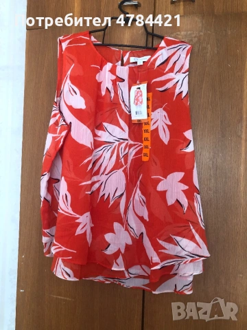 Две еднакви по модел тънки блузи нови, снимка 3 - Блузи - 54299248