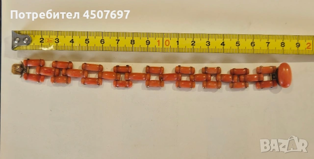 Коралова гривна, 14к златна., снимка 8 - Гривни - 53877244