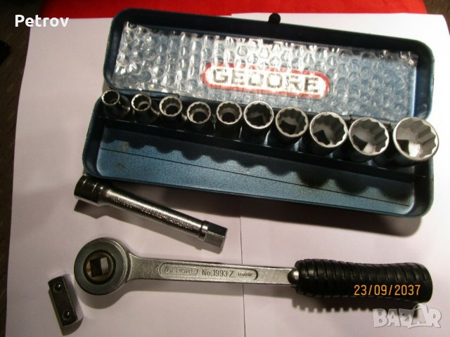 GEDORE D19 KMZ- 1/2" PROFI Гедория от истинските !! Вложки: 10 - 27 mm !! ORIGINAL GEDORE GERMANY !!, снимка 1