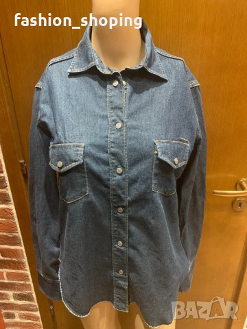 Риза деним Calvin Klein Jeans, размер М, снимка 10 - Ризи - 34491074