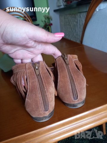 MARCO TOZZI естествена кожа. Велур, снимка 4 - Сандали - 33710378