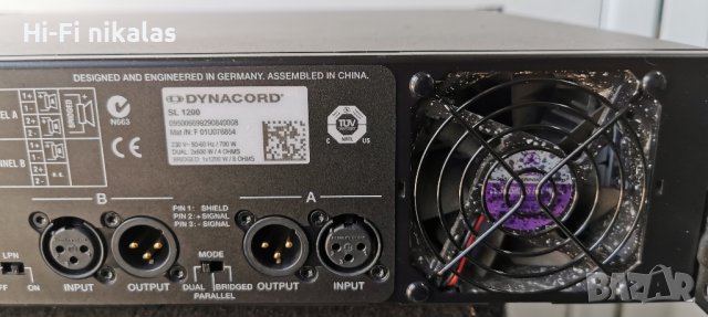 професионално стъпало усилвател DYNACORD SL 1200  , снимка 9 - Ресийвъри, усилватели, смесителни пултове - 44416482