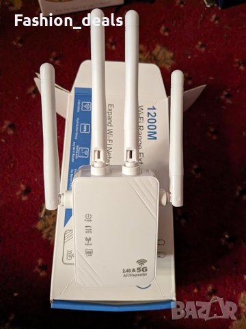 Нов двулентов антисмущаващ WiFi усилвател 1200Mbps 2.4GHz/5GHz , снимка 8 - Друга електроника - 42505536