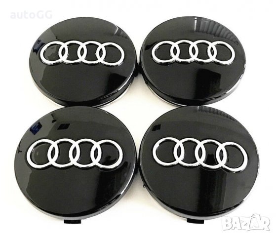 Капачки за джанти Ауди/Audi 60mm Сиви/Черни, снимка 2 - Аксесоари и консумативи - 31469591