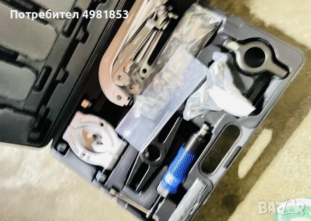 Професионален хидравличен комплект скоби и сепаратор KS TOOLS 700.1200 – 10 тона (22 части)