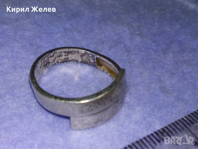 СТАР ЕЛЕГАНТЕН СТИЛЕН СРЕБЪРЕН ВИНТИДЖ АРТ ПРЪСТЕН СРЕБРО 925 АНГЛИЯ 40158, снимка 10 - Пръстени - 42763006