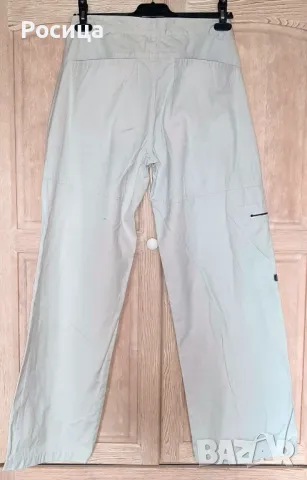 Дамски бял панталон XL памук, пролет-есен, снимка 2 - Панталони - 49249073