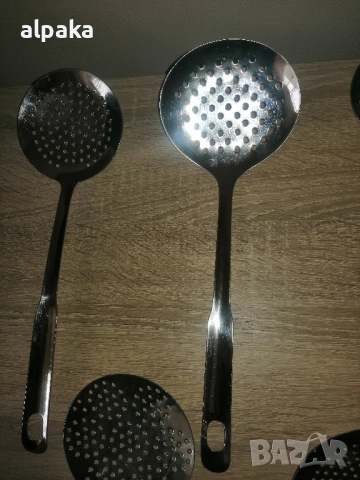 Продавам решетъчни лъжици, неръждаеми, алпака, снимка 4 - Прибори за хранене, готвене и сервиране - 52548056