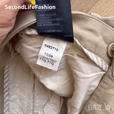 Дамски панталон Tommy Hilfiger Rome бежов размер M-L , снимка 7 - Панталони - 54314828