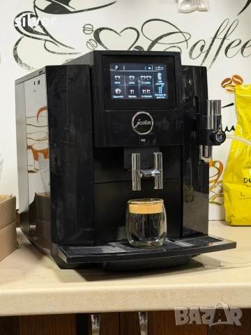 Кафемашина кафе автомат JURA S8 PIANO BLACK с гаранция, снимка 3 - Кафемашини - 52645904