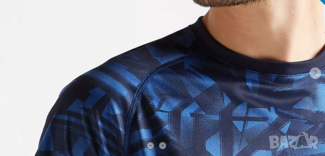 МЪЖКА ТЕНИСКА ЗА КАРДИО ФИТНЕС  DOMYOS внос Франция., снимка 3 - Тениски - 29304272