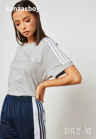 Adidas 3 Stripes Tee - страхотна дамска тениска, снимка 1 - Тениски - 36875985