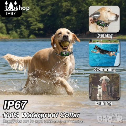 Професионален Смарт Нашийник Q11 с Цветен LED Дисплей 2-в-1: Антилай & Тренировка (FD-Smart), снимка 6 - За кучета - 53264868