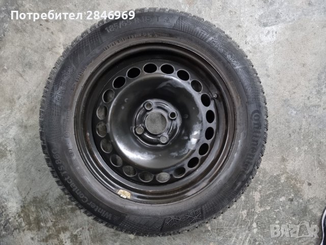 Зимни гуми с джанти и датчик за налягане Opel Corsa 185/65 R15, снимка 1 - Гуми и джанти - 42924001