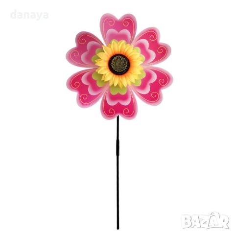 5950 Декоративна вятърна въртележка Цвете, 70 см, снимка 6 - Градински мебели, декорация  - 50681146