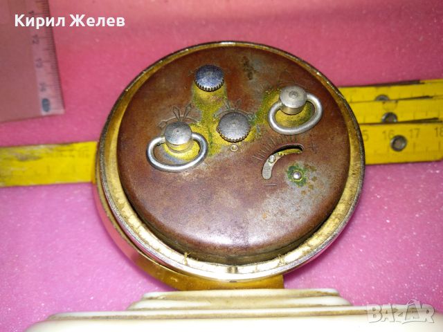 SLAVA MADE in USSR СЛАВА ГЛОБУС Стар РЯДЪК КОЛЕКЦИОНЕРСКИ РУСКИ БУДИЛНИК МЕХ. ЧАСОВНИК СССР 35271, снимка 12 - Антикварни и старинни предмети - 44545319