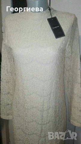 Стилна дантелена дълга рокля👗🍀S,S/M👗🍀арт.874, снимка 2 - Рокли - 30593979