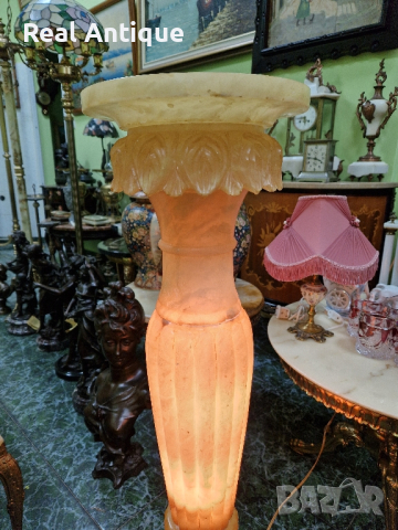 Превъзходна изключително красива антикварна светеща каменна колона , снимка 4 - Антикварни и старинни предмети - 44667174