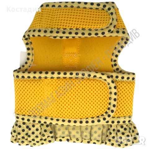 Нагръдник за Куче - XS, S, M, L, XL - Жълт/Черен цвят - Pet Interest, снимка 3 - За кучета - 36947126