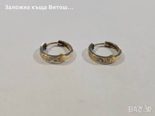 Златни обеци 14й 1.7гр. 