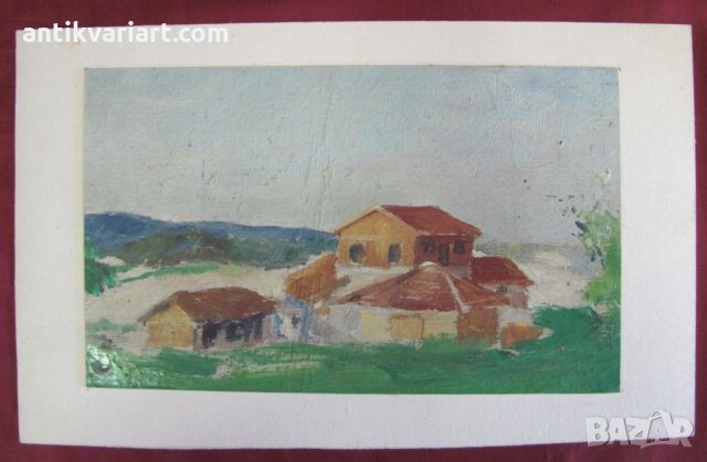 60-те Картина Н.Костов масло върху картон, снимка 1