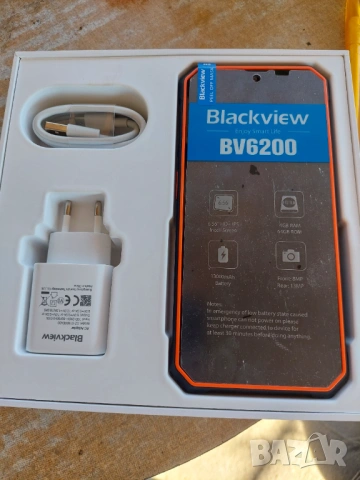 Мобилен телефон Blackview BV6200 Черен, 4G, IPS 6.56", Високоговорител 3W, 4+4GB RAM, 64GB ROM, Andr, снимка 3 - Телефони с две сим карти - 54100817