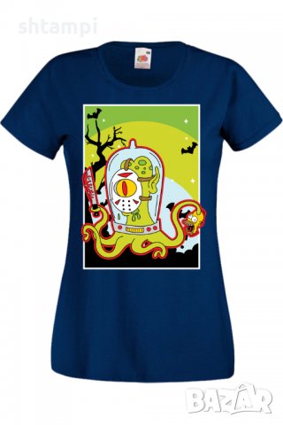 Дамска тениска The Simpsons Alien,Halloween,Хелоуин,Празник,Забавление,Изненада,Обичаи,, снимка 6 - Тениски - 38149380