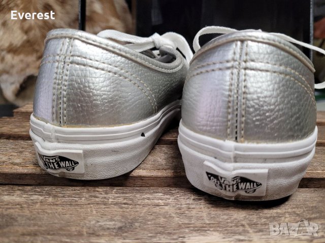 Промо!! Vans Metallic silver sneakers US 7, снимка 7 - Кецове - 35477092