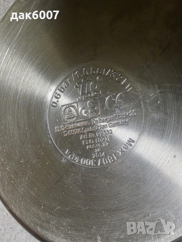 Немска тенжера под налягане 3.2 литра (нова), снимка 3 - Съдове за готвене - 53234066