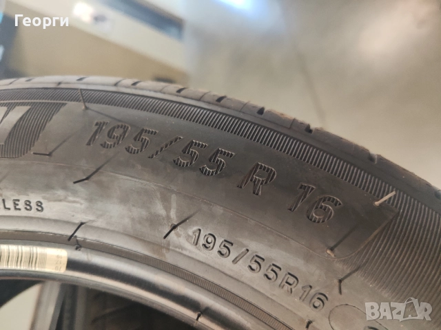 4бр.летни гуми 195/55/16 Michelin, снимка 2 - Гуми и джанти - 52847291