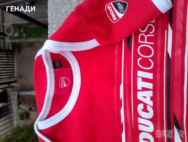 Бебешко боди ducati corse 12 месеца, снимка 4 - Бодита за бебе - 54209055