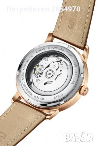 GEMAX МЪЖКИ ЧАСОВНИК Rose Gold Automatic, снимка 3 - Мъжки - 39974567