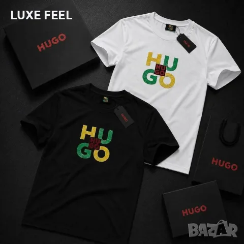 Hugo 🔹Мъжка Черна Тениска 