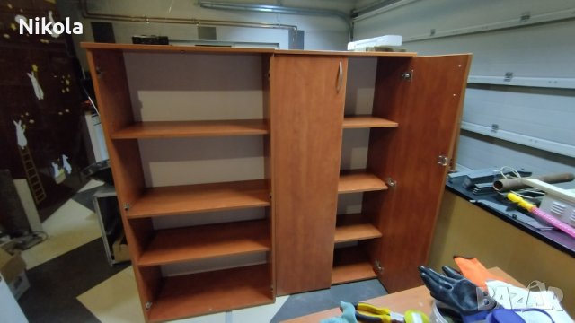 Офис шкаф - двукрил гардероб с рафтове 80/160/40 - 4 рафта, снимка 13 - Гардероби - 40875635